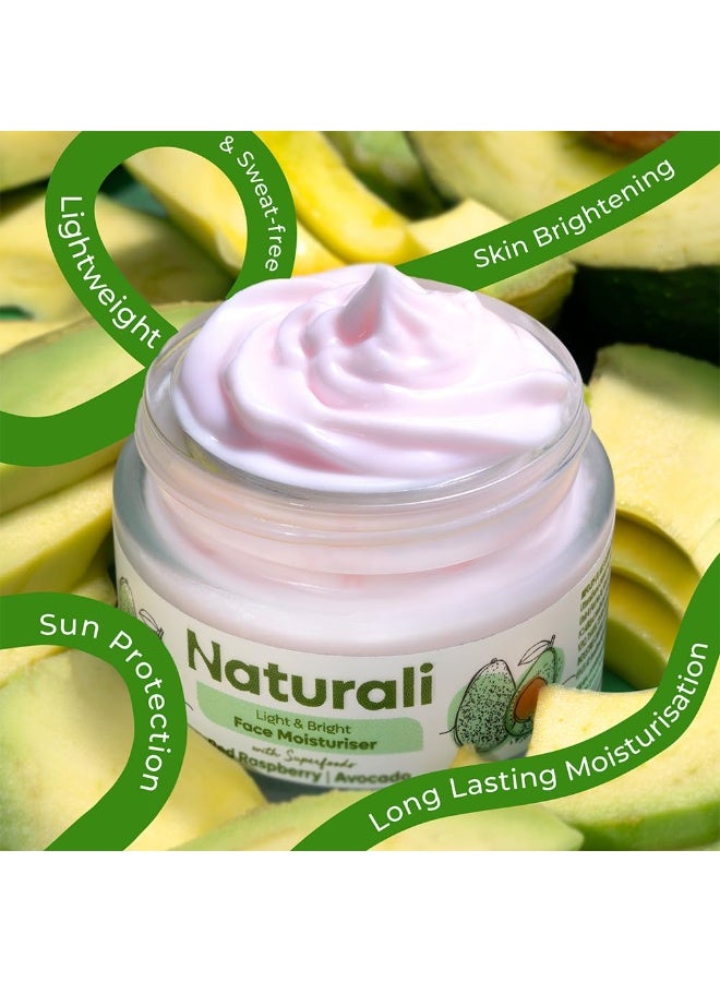 Naturali Face Moisturiser | Sweat-free Moisturisation | Sun Protection | Lightweight | Non-sticky | Non-greasy | Non-comedogenic | Fast Absorbing | 30ml - Image 3